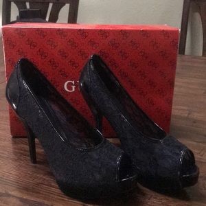 Guess Platform Lace Heels
